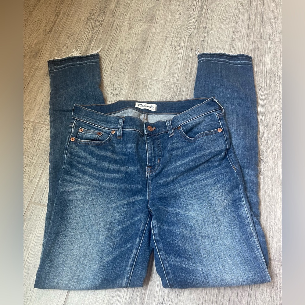 Madewell Alley Straight Jeans Size 28 / distressed hem